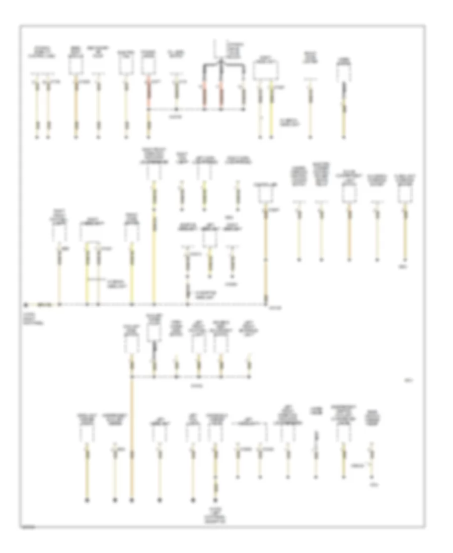 Ground Distribution Wiring Diagram 3 of 7 for BMW 525i 2007