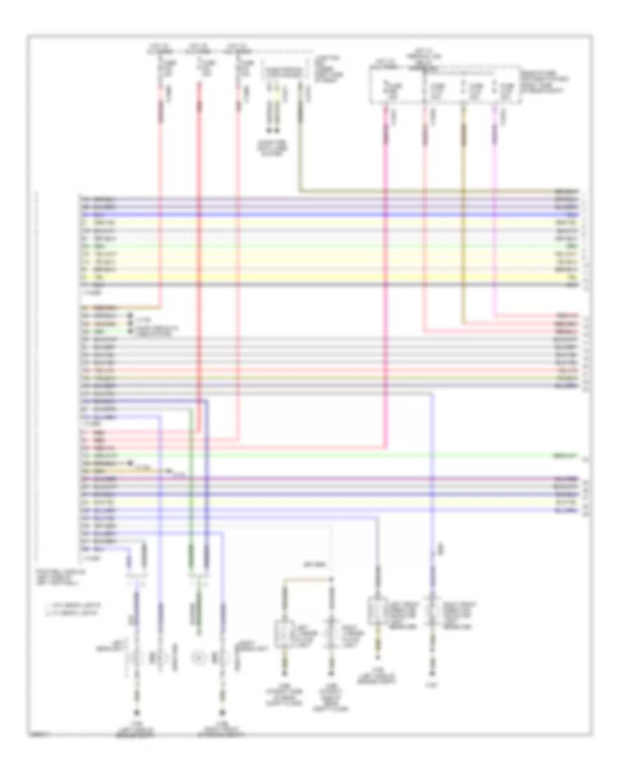 Exterior Lamps Wiring Diagram (1 of 3) for BMW X5 50i 2011