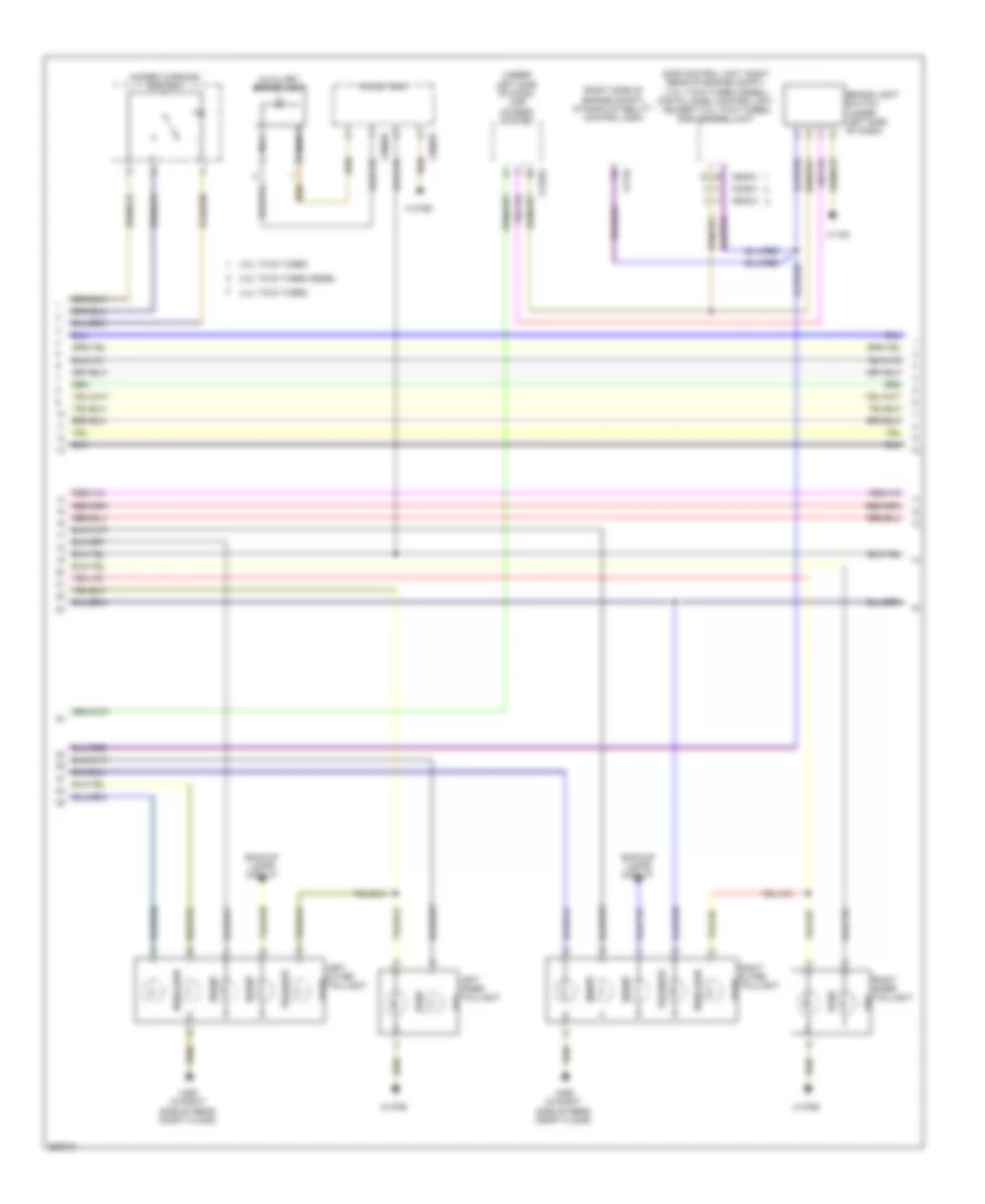 Exterior Lamps Wiring Diagram (2 of 3) for BMW X5 50i 2011