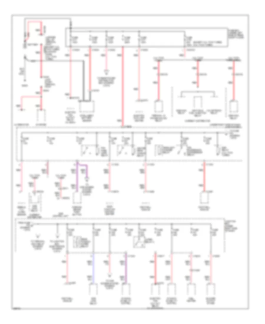 Power Distribution Wiring Diagram 1 of 5 for BMW X5 50i 2011