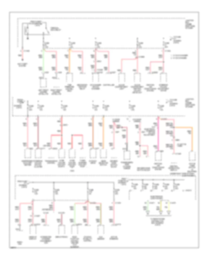 Power Distribution Wiring Diagram 2 of 5 for BMW X5 50i 2011