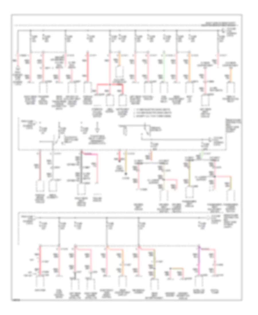 Power Distribution Wiring Diagram (3 of 5) for BMW X5 50i 2011