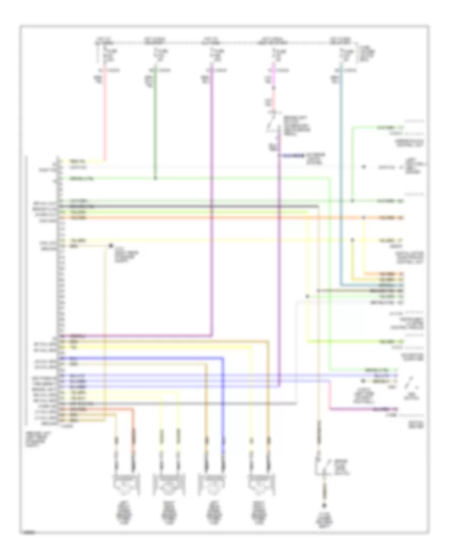 Anti lock Brakes Wiring Diagram with Automatic Stability Control for BMW 325Ci 2004