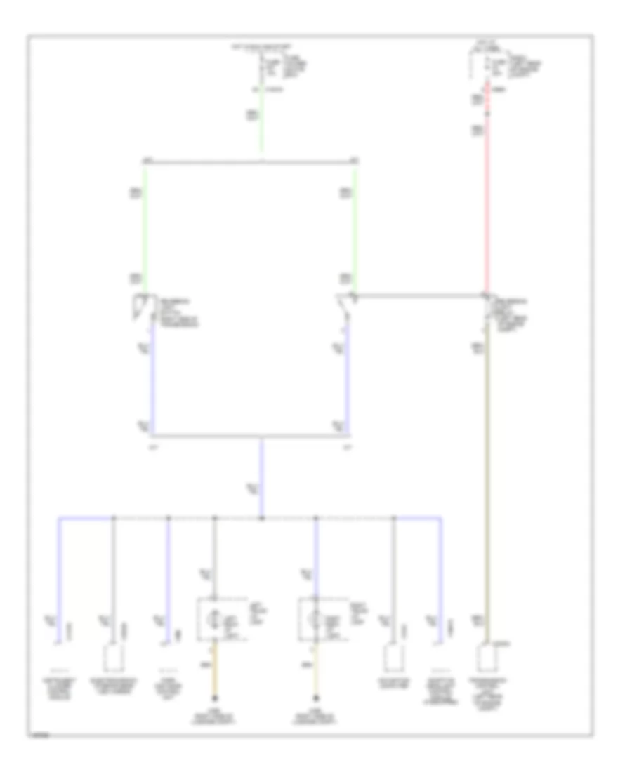 Backup Lamps Wiring Diagram for BMW 325Ci 2004