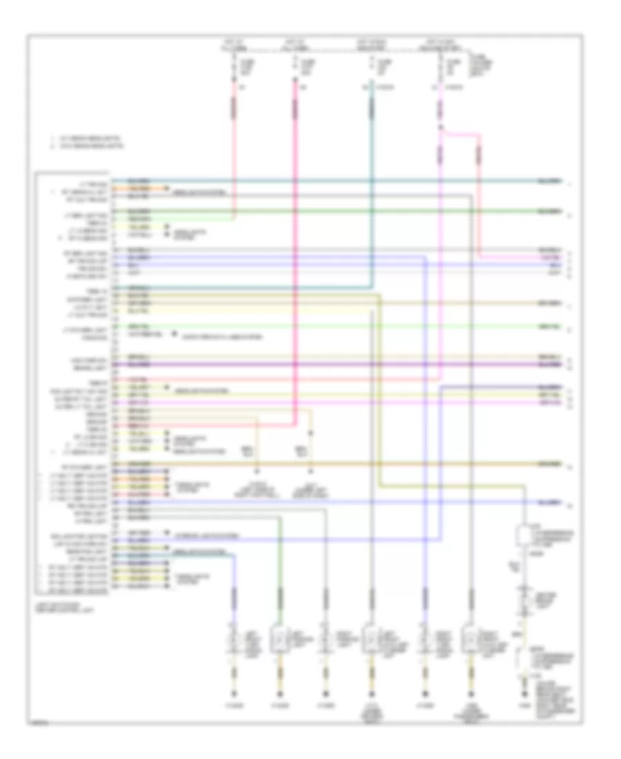 Exterior Lamps Wiring Diagram 1 of 2 for BMW 325Ci 2004