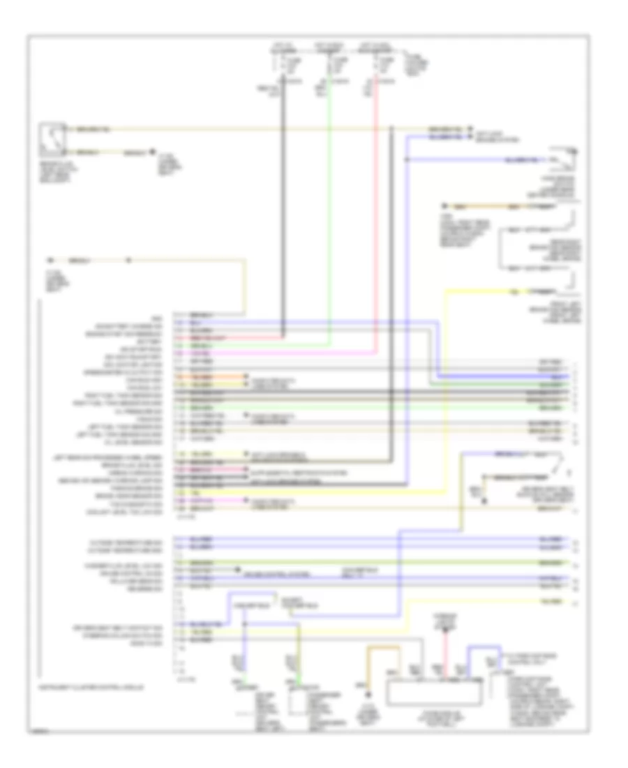 Instrument Cluster Wiring Diagram 1 of 2 for BMW 325Ci 2004