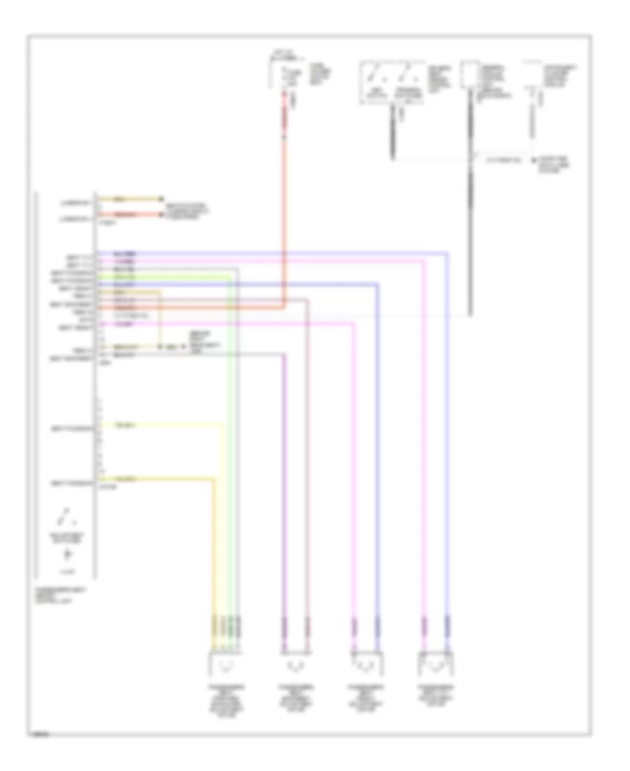 Passenger s Memory Seat Wiring Diagram Except Convertible for BMW 325Ci 2004