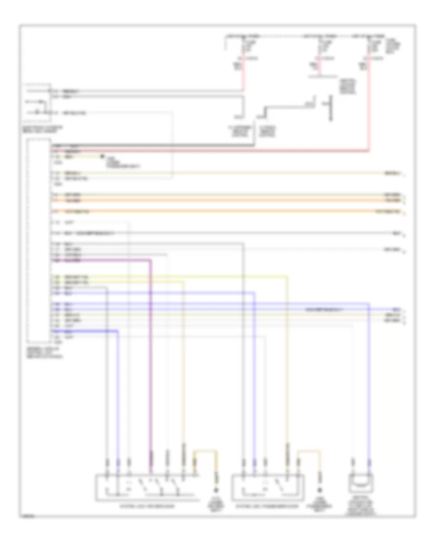 Power Door Locks Wiring Diagram 1 of 2 for BMW 325Ci 2004