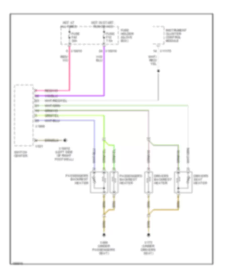 Heated Seats Wiring Diagram for BMW 325Ci 2004