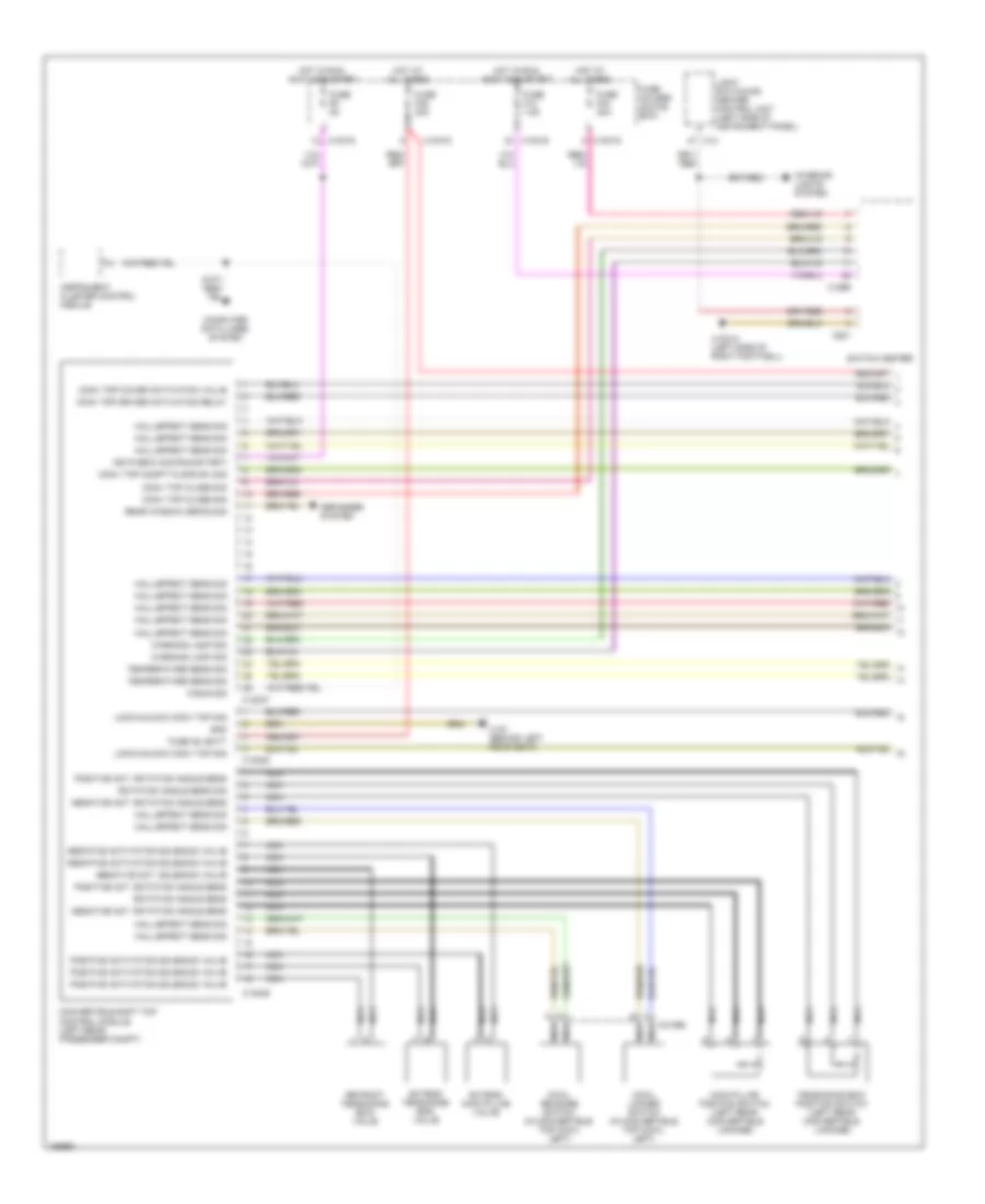 Convertible Top Wiring Diagram Automatic 1 of 2 for BMW 325Ci 2004