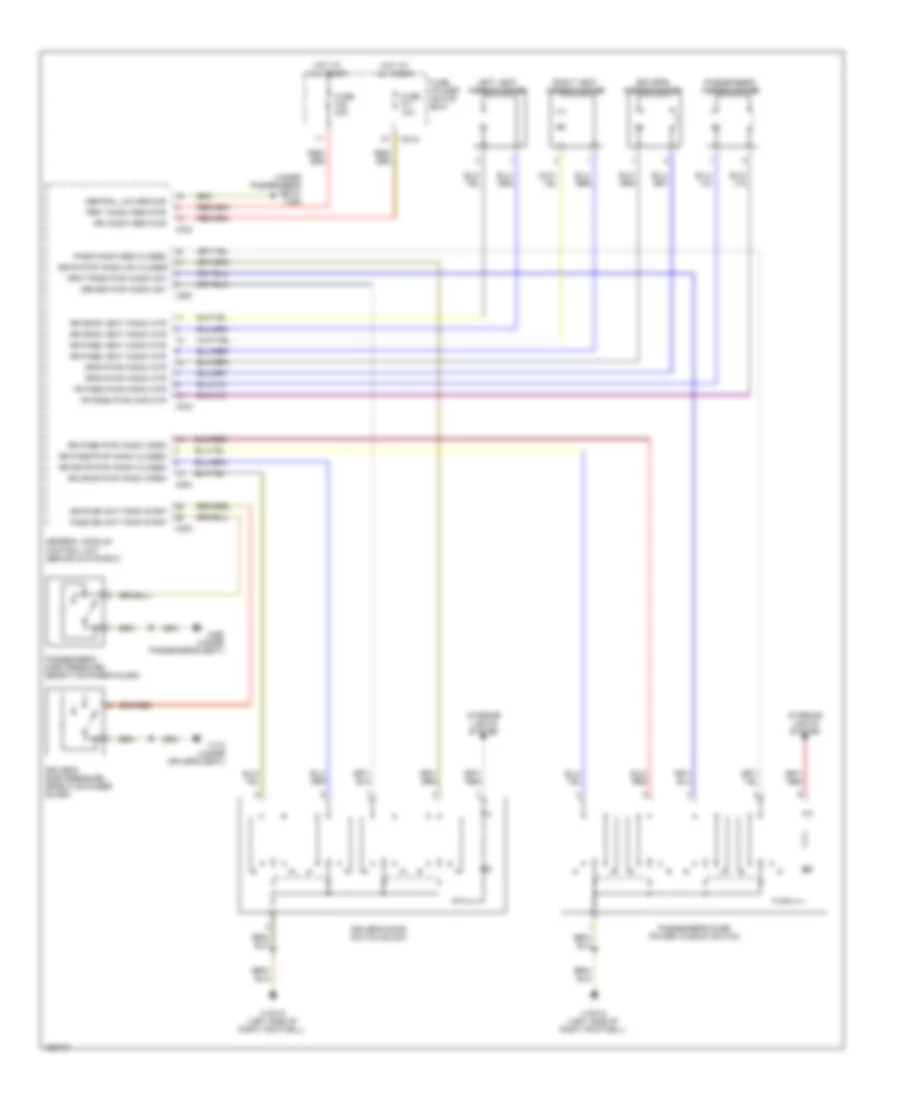 Power Windows Wiring Diagram Except Convertible for BMW 325Ci 2004