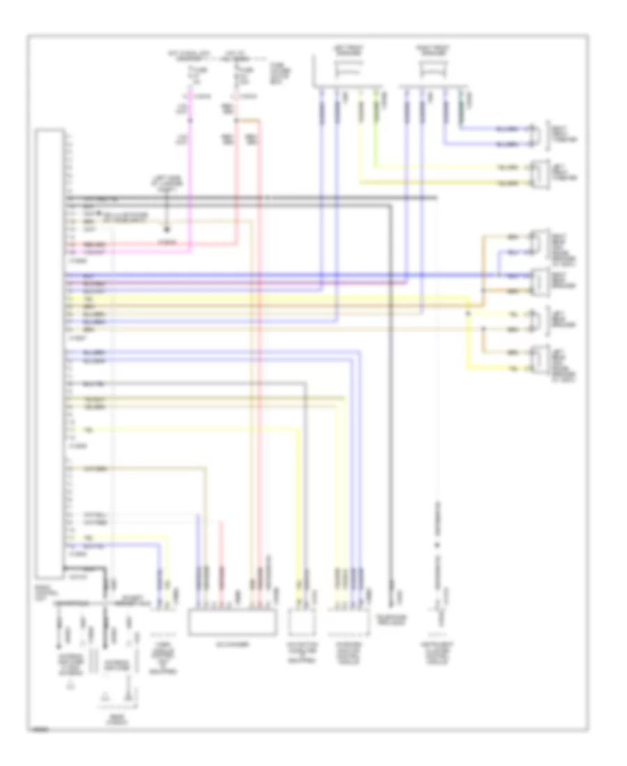 Radio Wiring Diagram with Base Radio with Monitor for BMW 325Ci 2004