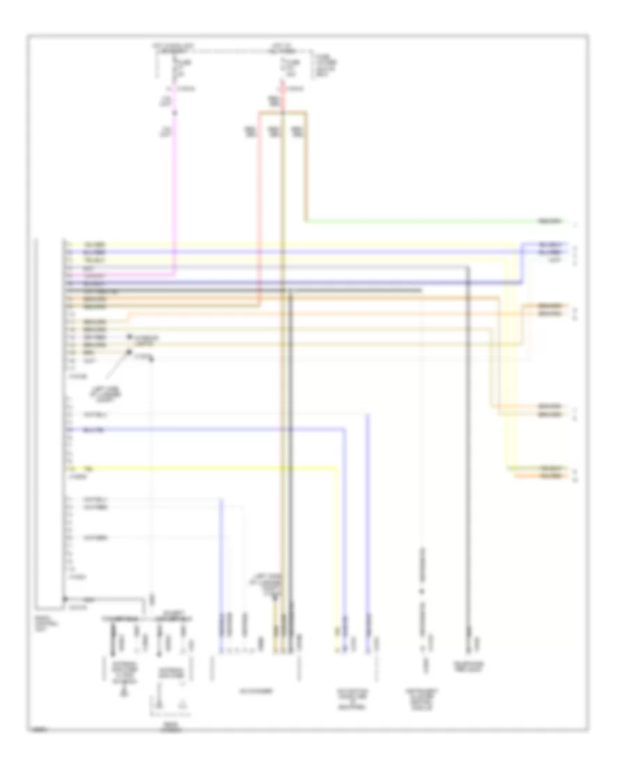 Radio Wiring Diagram with HIFI Radio without Monitor 1 of 2 for BMW 325Ci 2004