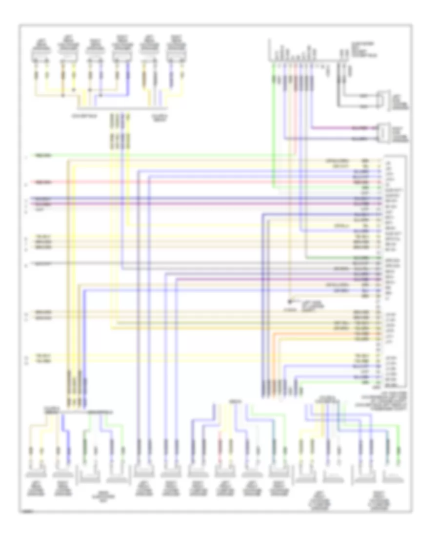 Radio Wiring Diagram with Top HIFI Radio without Monitor 2 of 2 for BMW 325Ci 2004