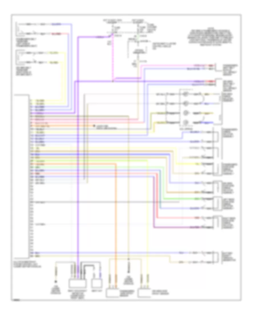 Supplemental Restraints Wiring Diagram Convertible for BMW 325Ci 2004