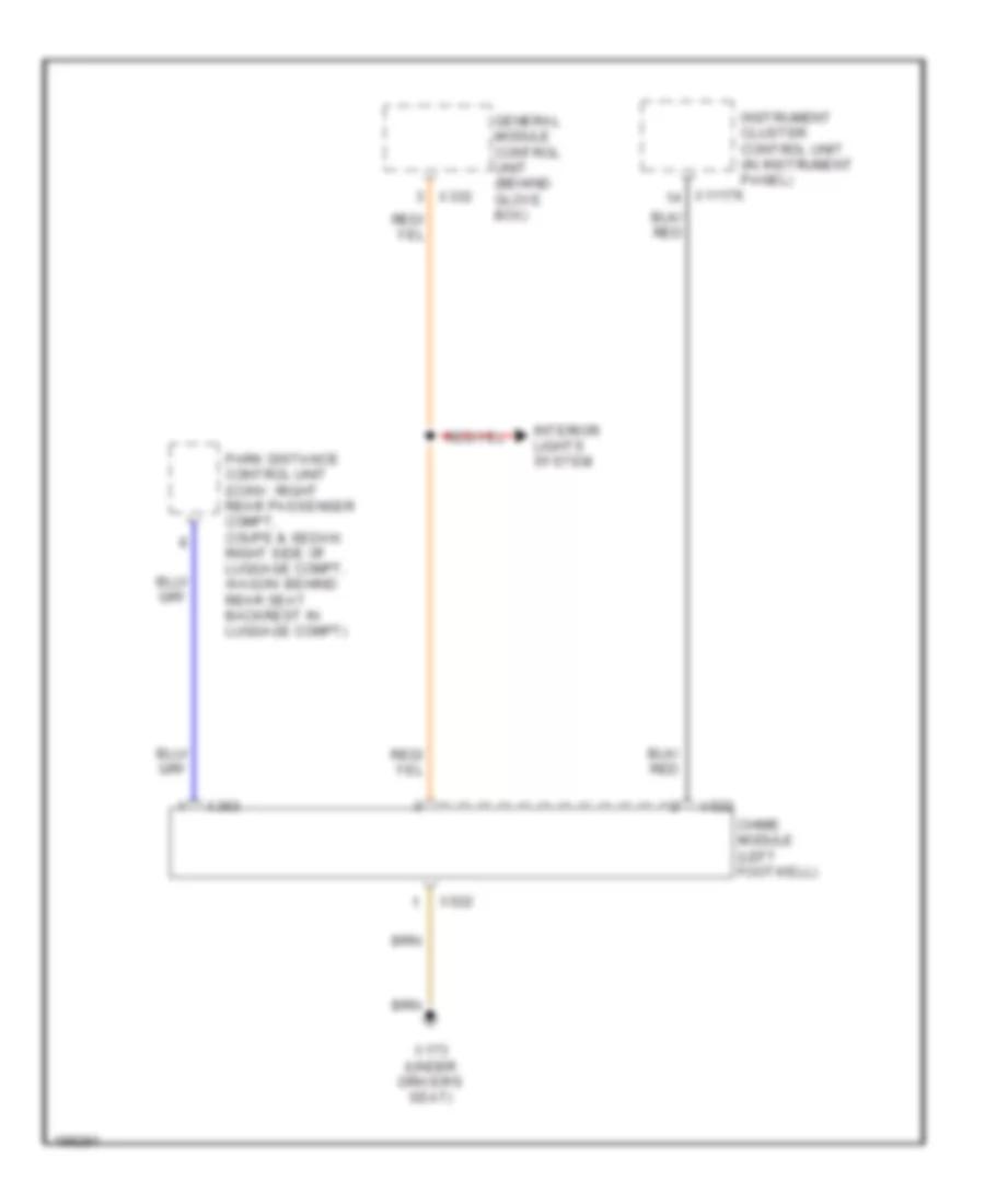 Chime Wiring Diagram for BMW 325Ci 2004