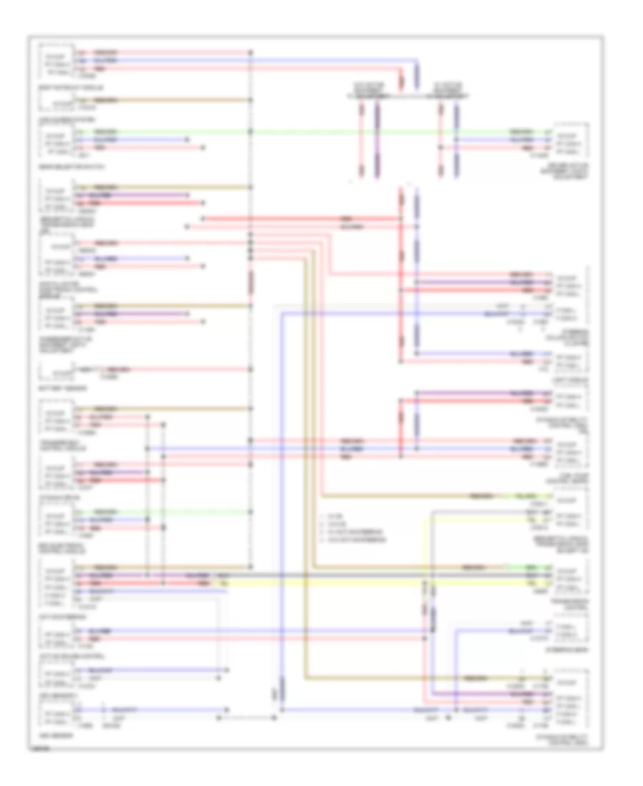 Data Bus Wiring Diagram 1 of 2 for BMW 525xi 2007