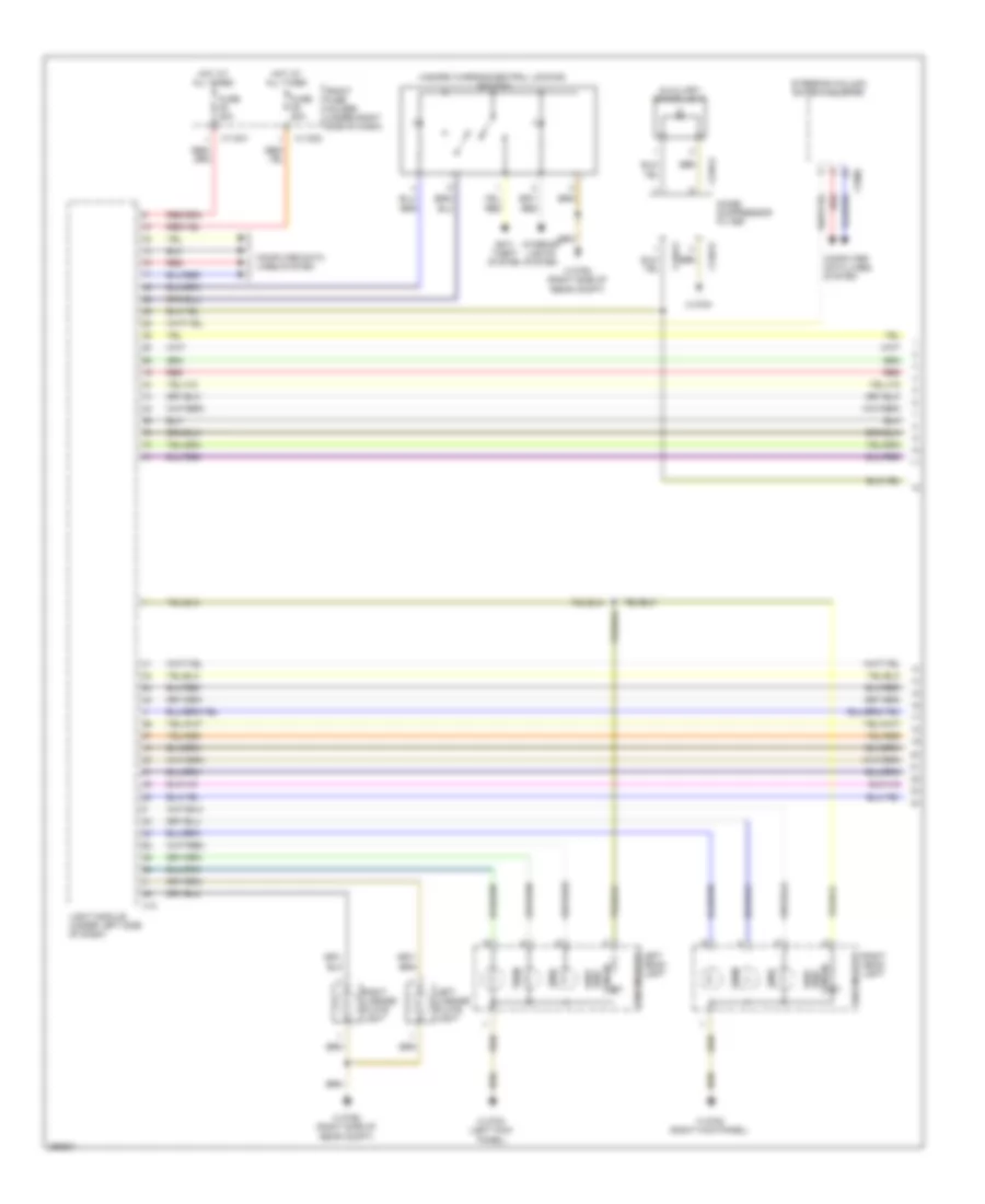 Exterior Lamps Wiring Diagram 1 of 2 for BMW 525xi 2007