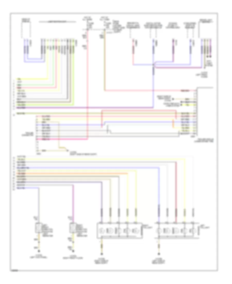 Exterior Lamps Wiring Diagram 2 of 2 for BMW 525xi 2007