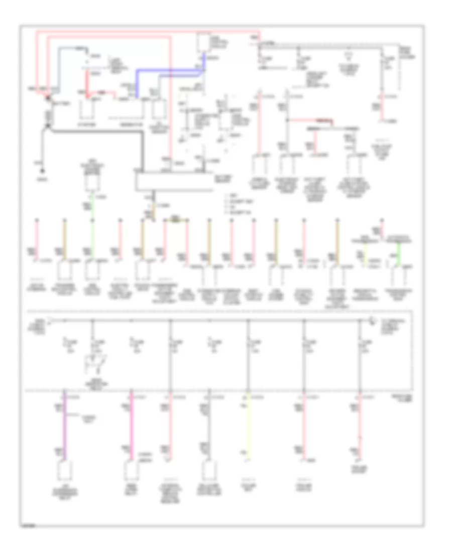 Power Distribution Wiring Diagram 1 of 6 for BMW 525xi 2007