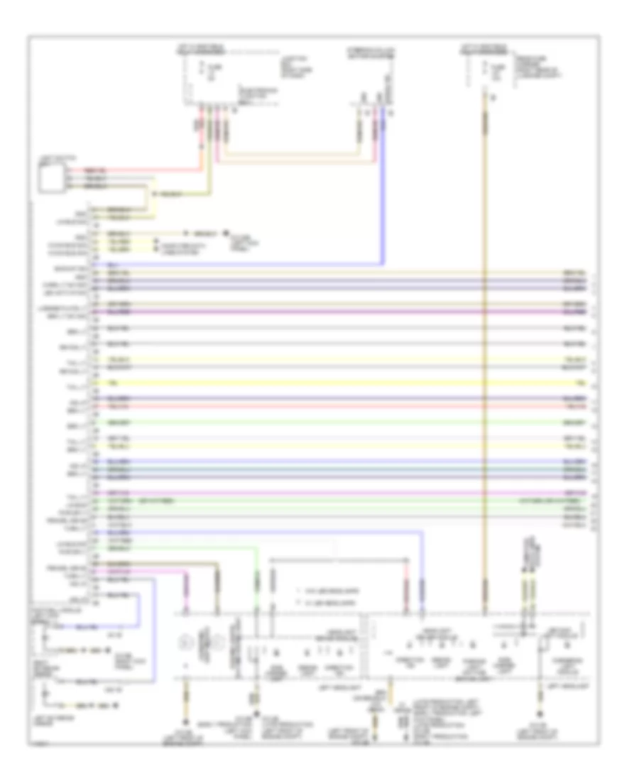 Exterior Lamps Wiring Diagram (1 of 3) for BMW 740Li 2013