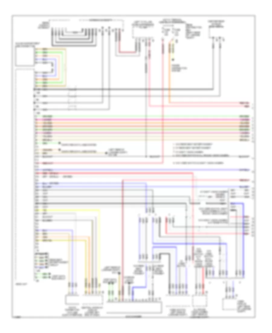 Navigation Wiring Diagram, High (1 of 2) for BMW 740Li 2013