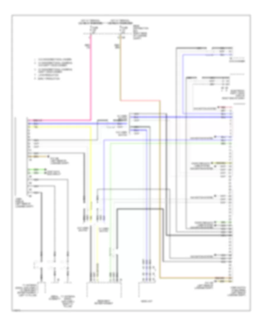 Video System Wiring Diagram for BMW 740Li 2013