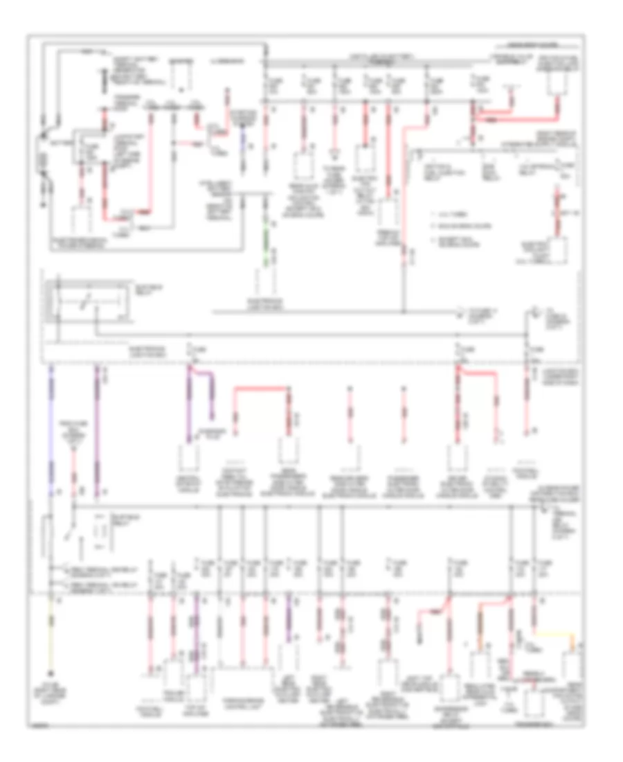 Power Distribution Wiring Diagram 1 of 7 for BMW 640i Gran Coupe 2014