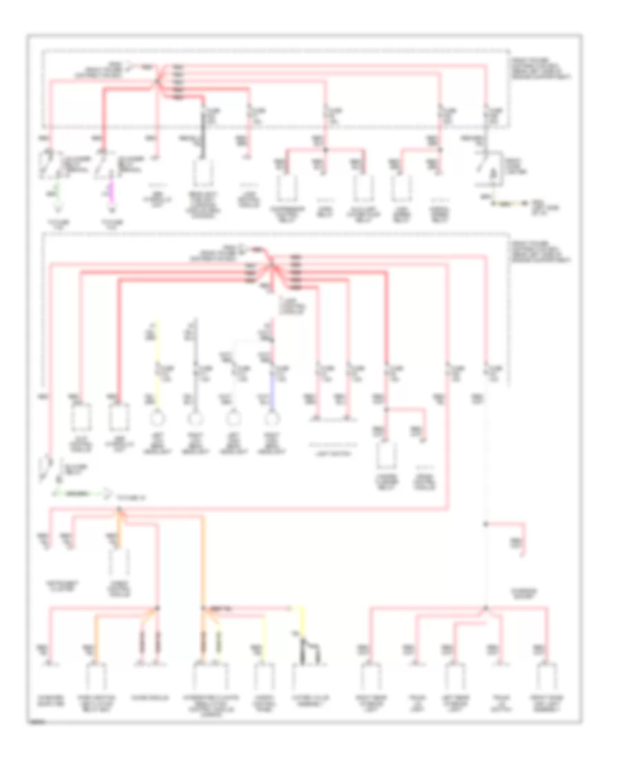 Power Distribution Wiring Diagram 3 of 6 for BMW 535i 1993