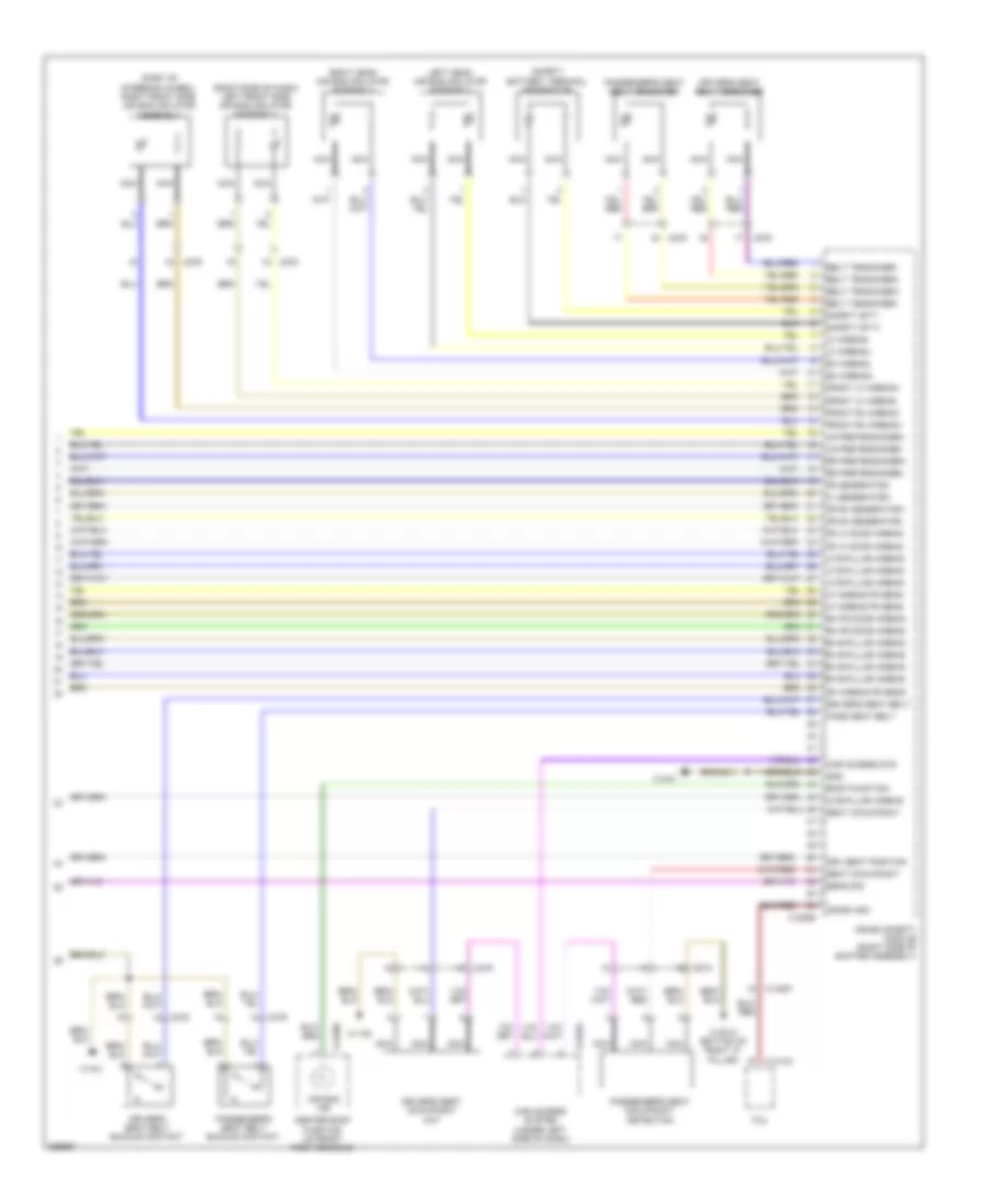 Supplemental Restraints Wiring Diagram 3 of 3 for BMW X5 M 2011