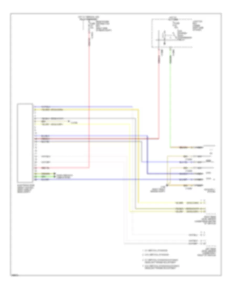 Air Suspension Wiring Diagram for BMW X5 M 2011