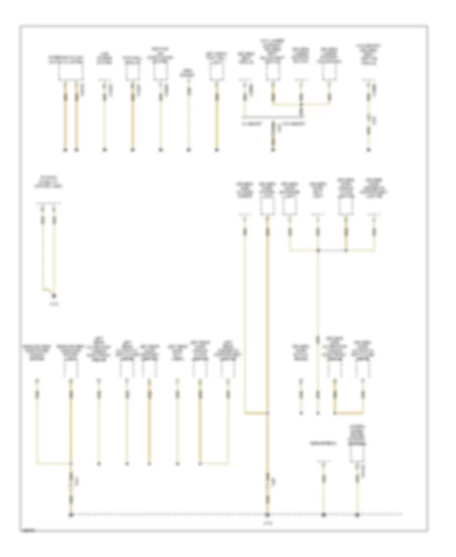 Ground Distribution Wiring Diagram 2 of 6 for BMW X5 M 2011