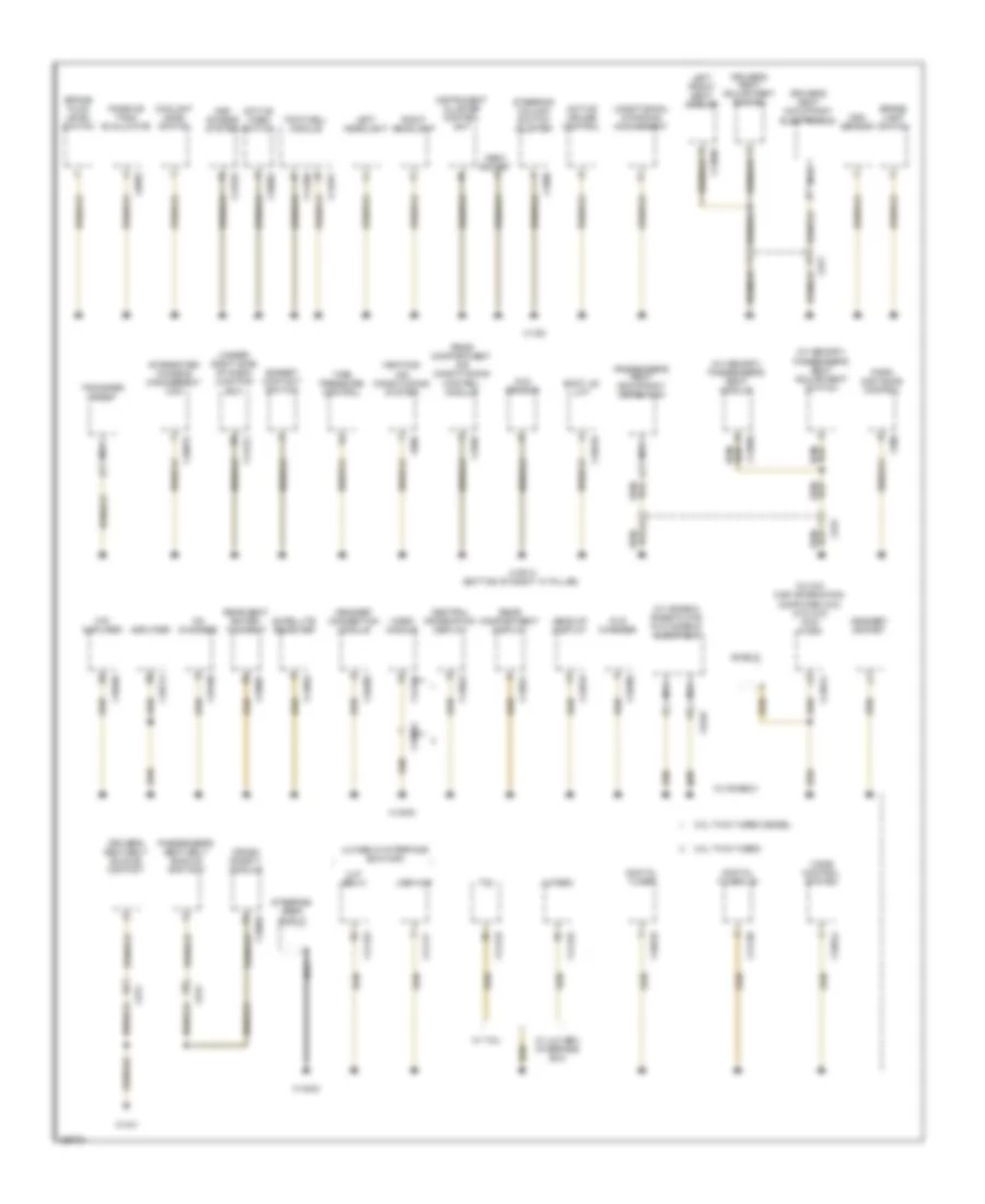 Ground Distribution Wiring Diagram 3 of 6 for BMW X5 M 2011