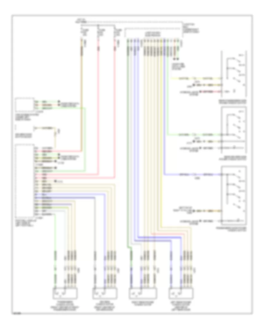 Power Windows Wiring Diagram for BMW X5 M 2011