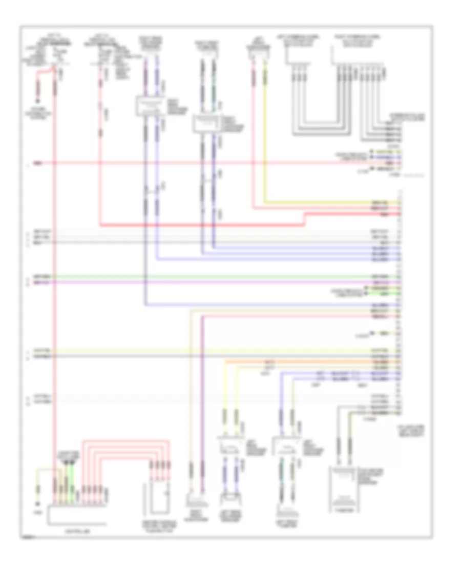 Hifi Radio Wiring Diagram, without CCC  M-ASK (3 of 3) for BMW X5 M 2011