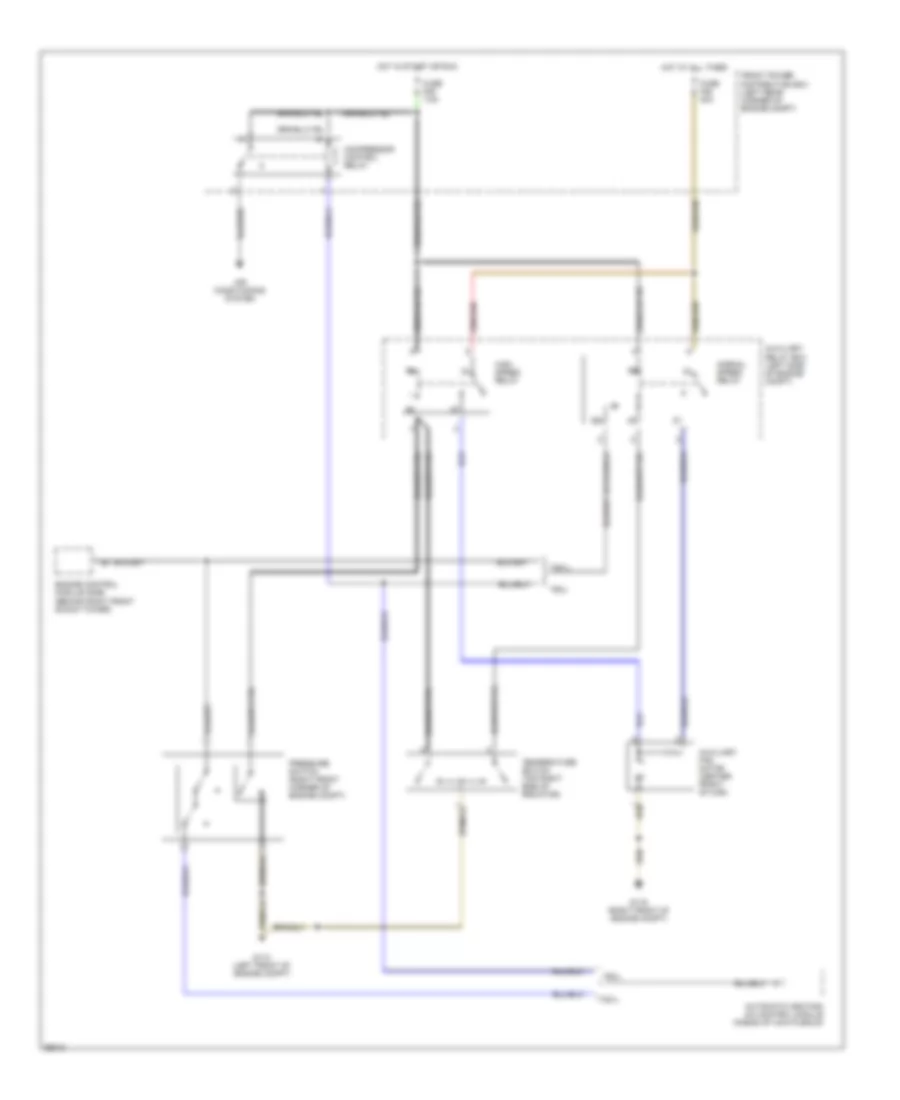Auxiliary Cooling Fan Wiring Diagram for BMW 740i 1993