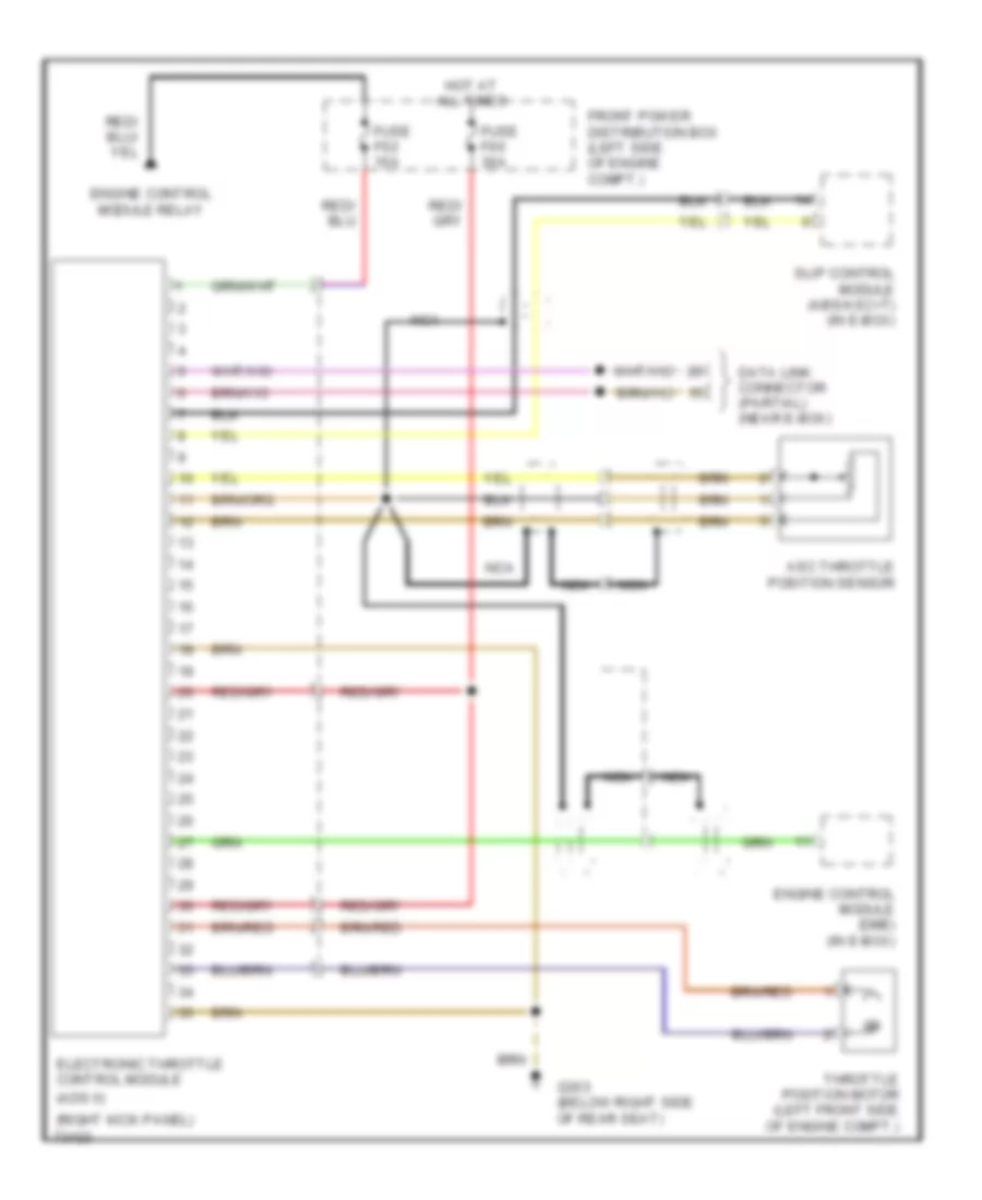 4 0L Electronic Throttle Control Wiring Diagram for BMW 740i 1993