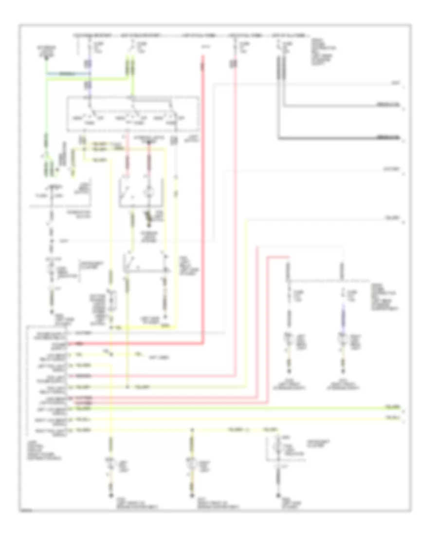 Headlight Wiring Diagram with DRL 1 of 2 for BMW 740i 1993
