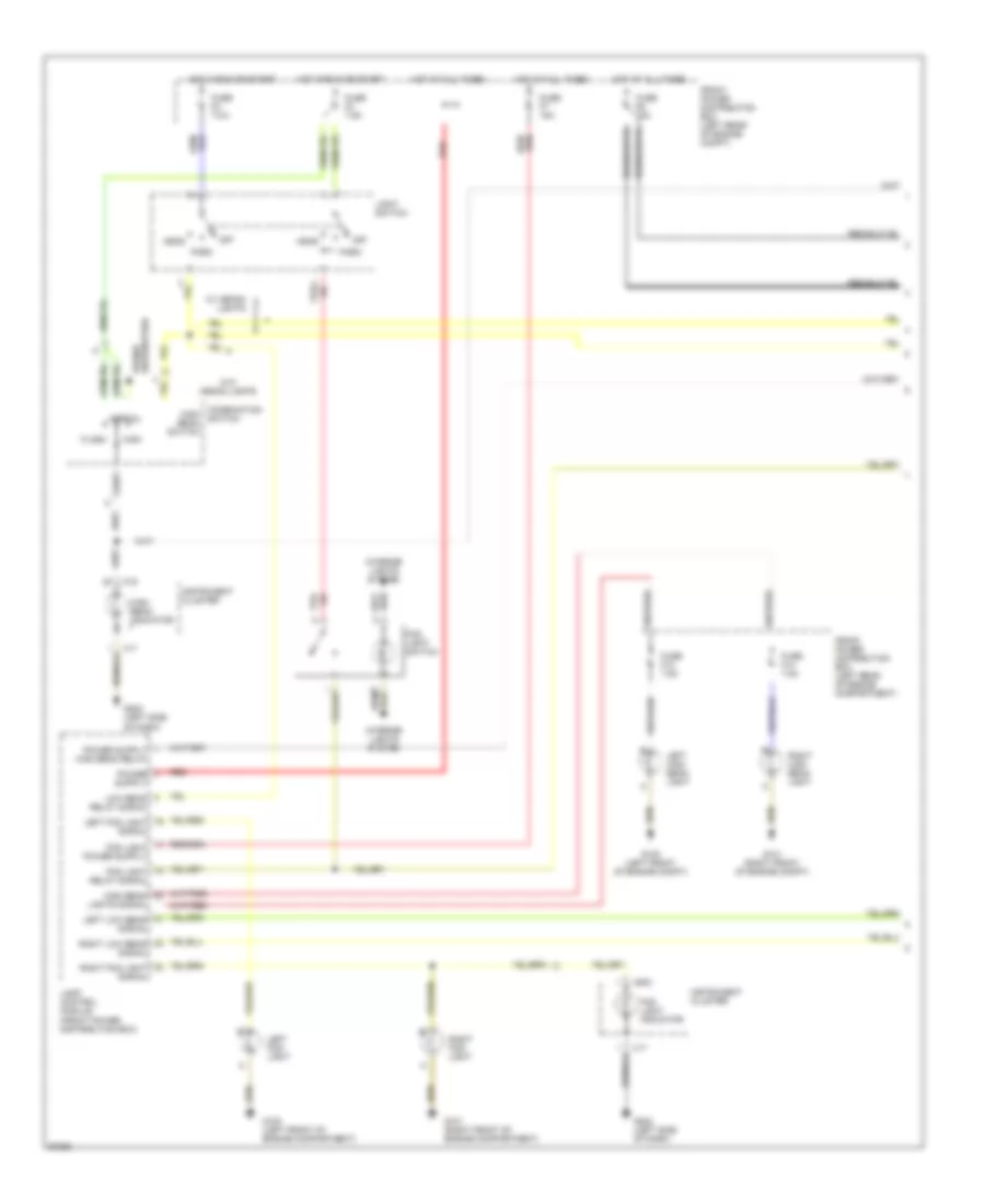Headlight Wiring Diagram, without DRL (1 of 2) for BMW 740i 1993
