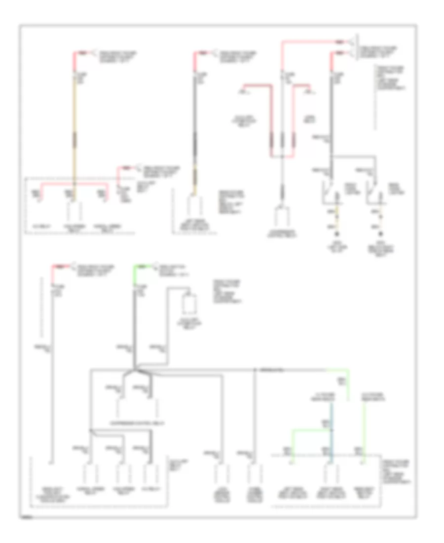 Power Distribution Wiring Diagram (3 of 7) for BMW 740i 1993