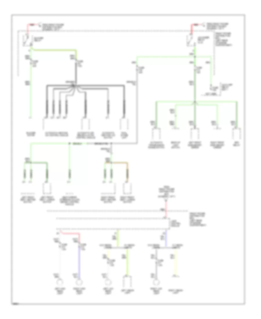Power Distribution Wiring Diagram 5 of 7 for BMW 740i 1993