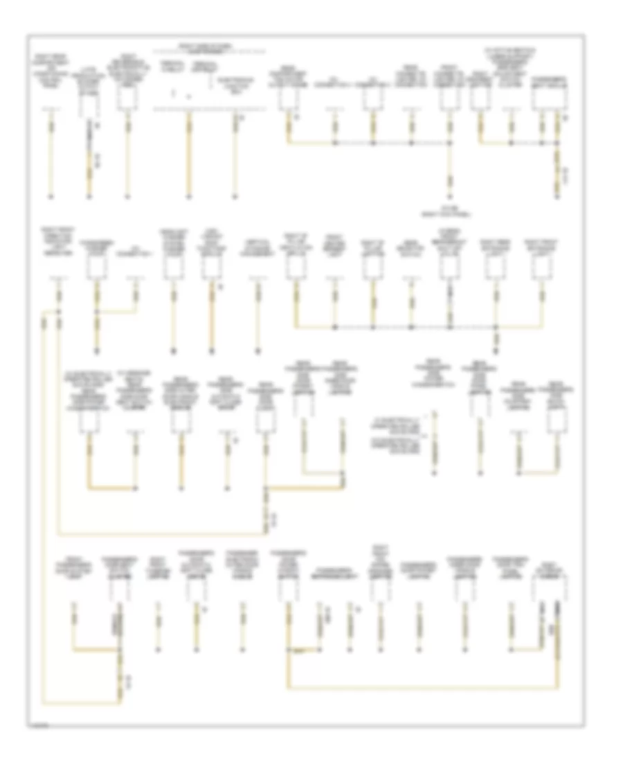 Ground Distribution Wiring Diagram (2 of 7) for BMW 740Lxi 2013