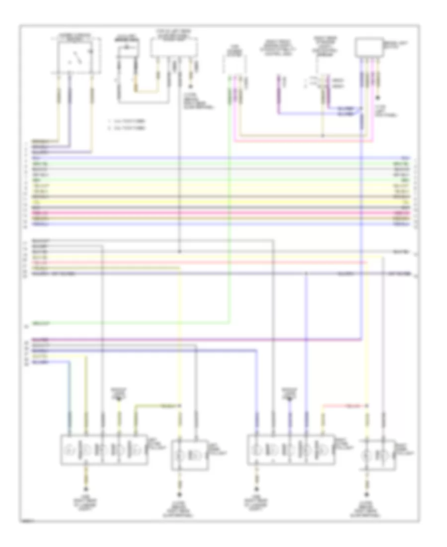 Exterior Lamps Wiring Diagram 2 of 3 for BMW X6 35i 2011