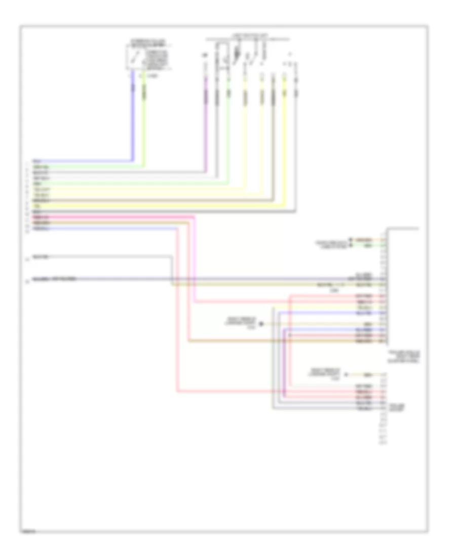 Exterior Lamps Wiring Diagram 3 of 3 for BMW X6 35i 2011