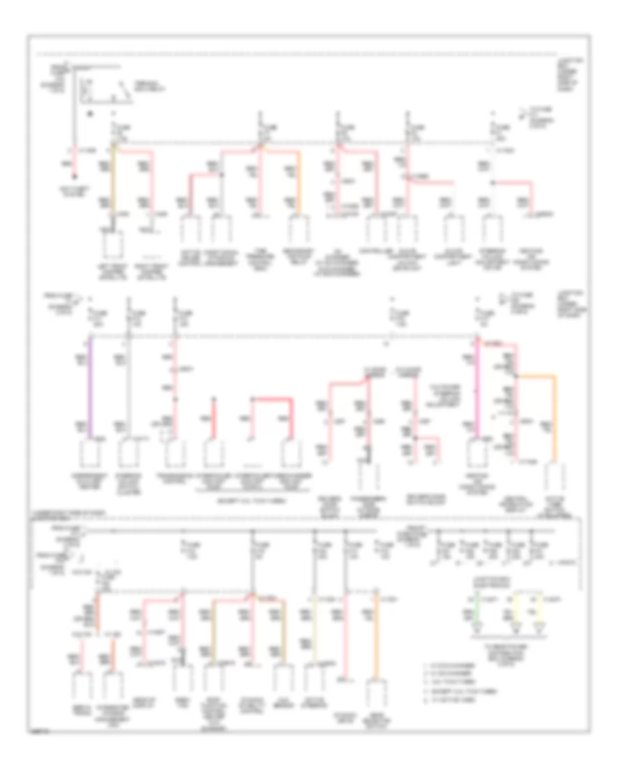 Power Distribution Wiring Diagram 2 of 5 for BMW X6 35i 2011