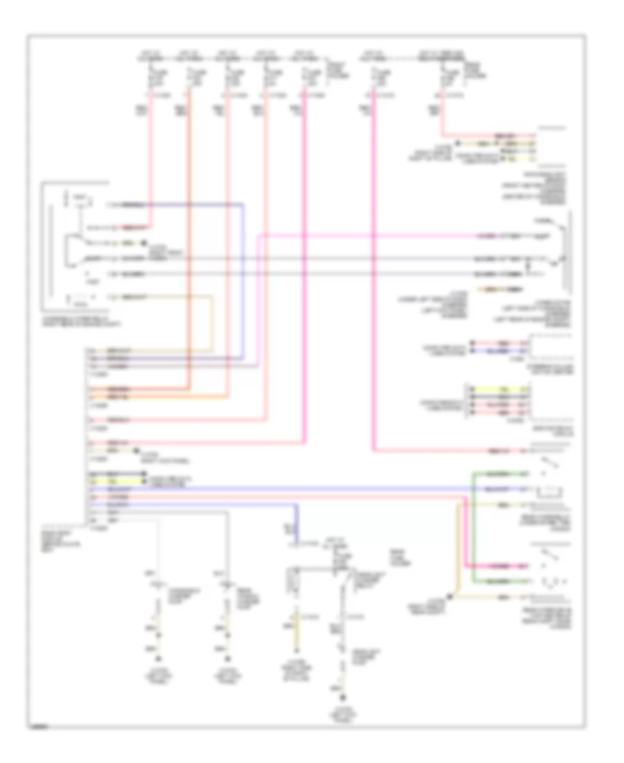 Электросхема стеклоочистителя, дворников и омывателя для BMW 530xi 2007