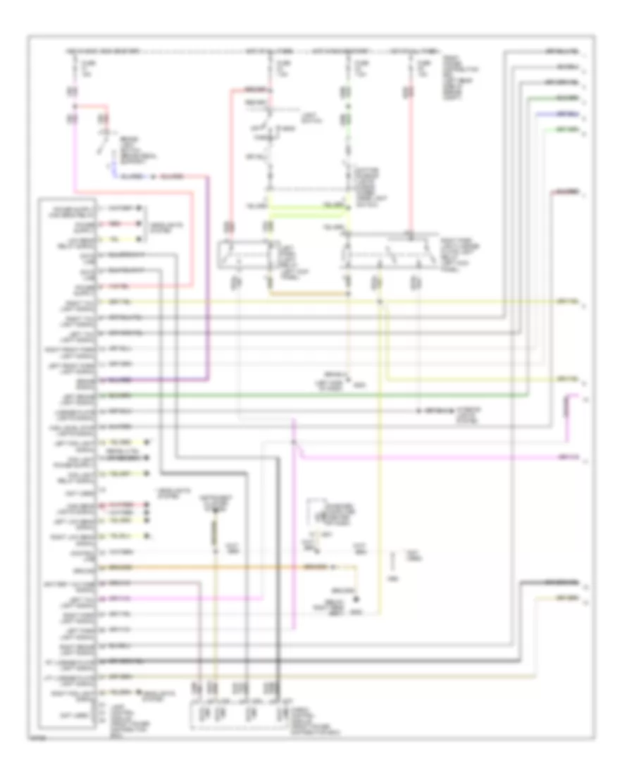 Exterior Light Wiring Diagram Canada 1 of 3 for BMW 740iL 1993
