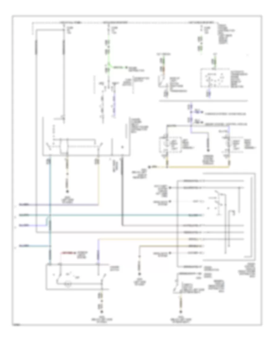 Exterior Light Wiring Diagram, USA (3 of 3) for BMW 740iL 1993