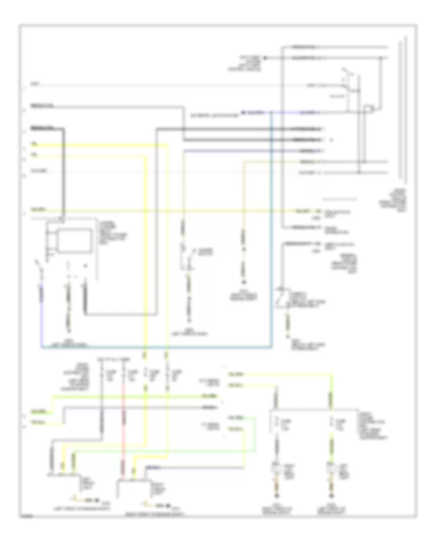 Headlight Wiring Diagram, without DRL (2 of 2) for BMW 740iL 1993