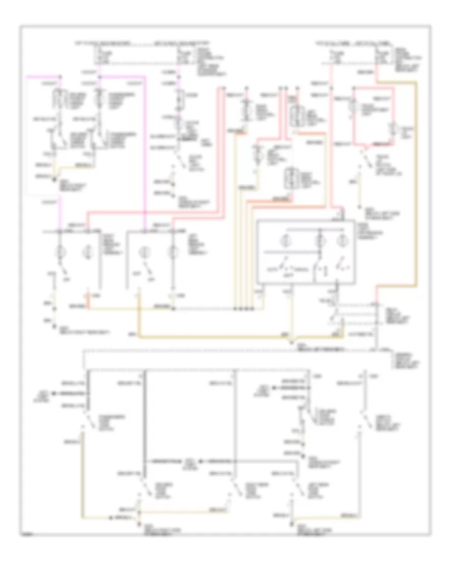 Interior Light Wiring Diagram (2 of 2) for BMW 740iL 1993